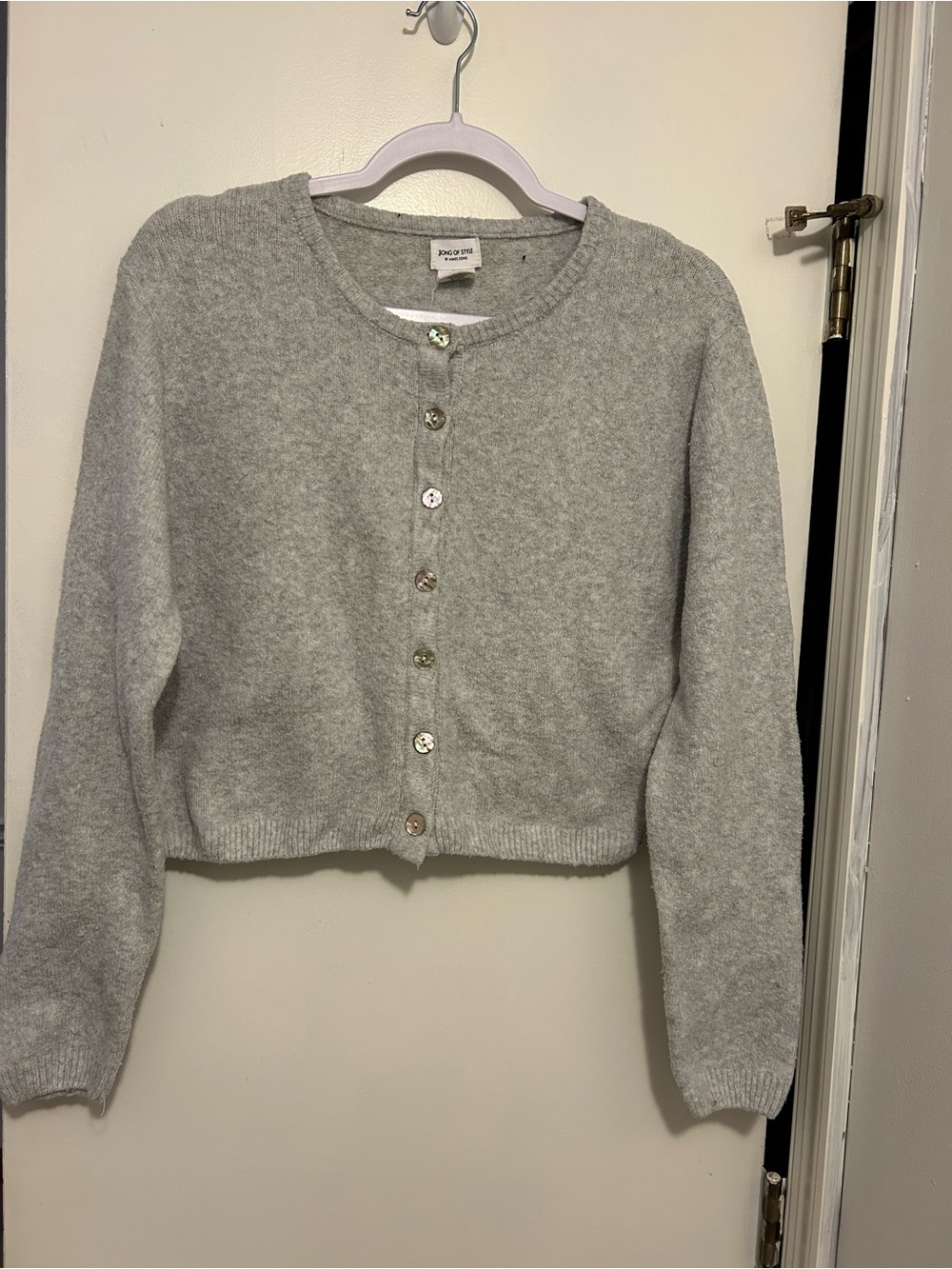 Women’s Light Grey Cardigan Sweater